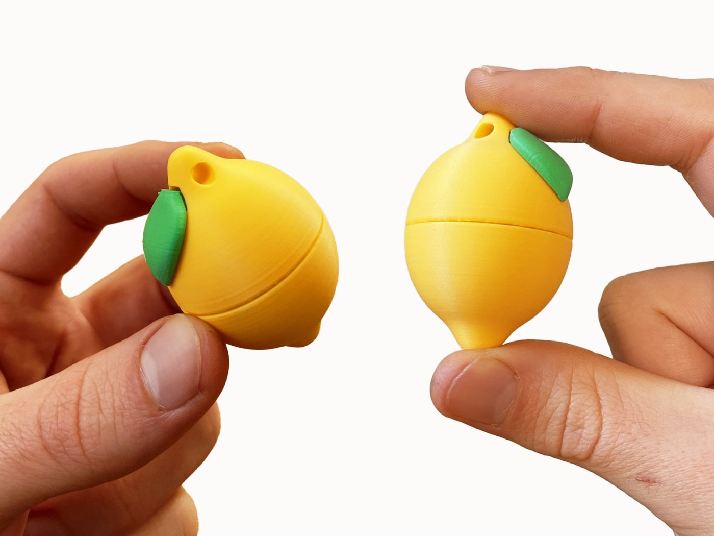 Limon Anahtarlık Saklama Kabı - Vidalı 3D Baskı