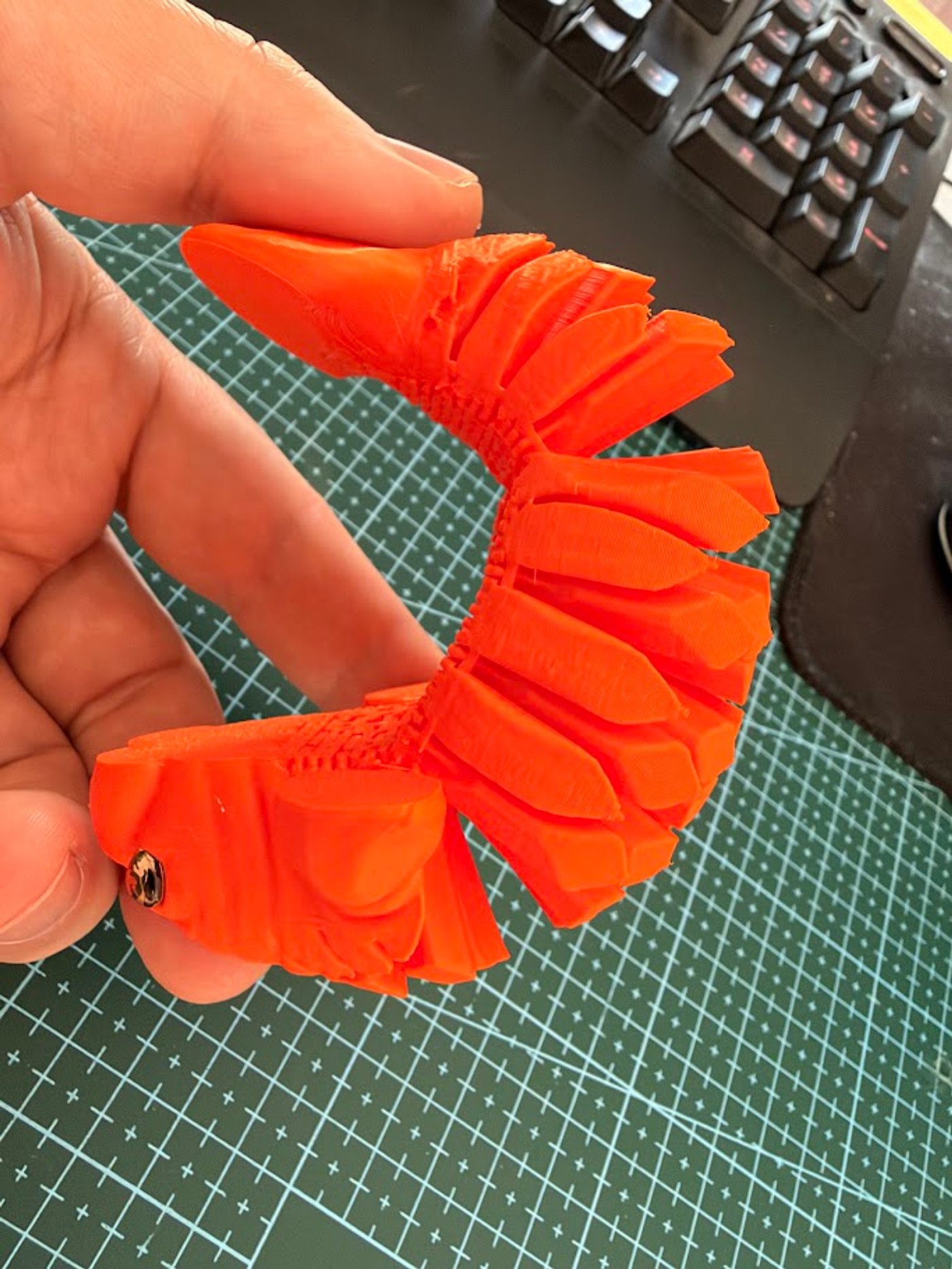 Eklemli Deniz İneği Figürü - Flexi Manatee 3D Baskı