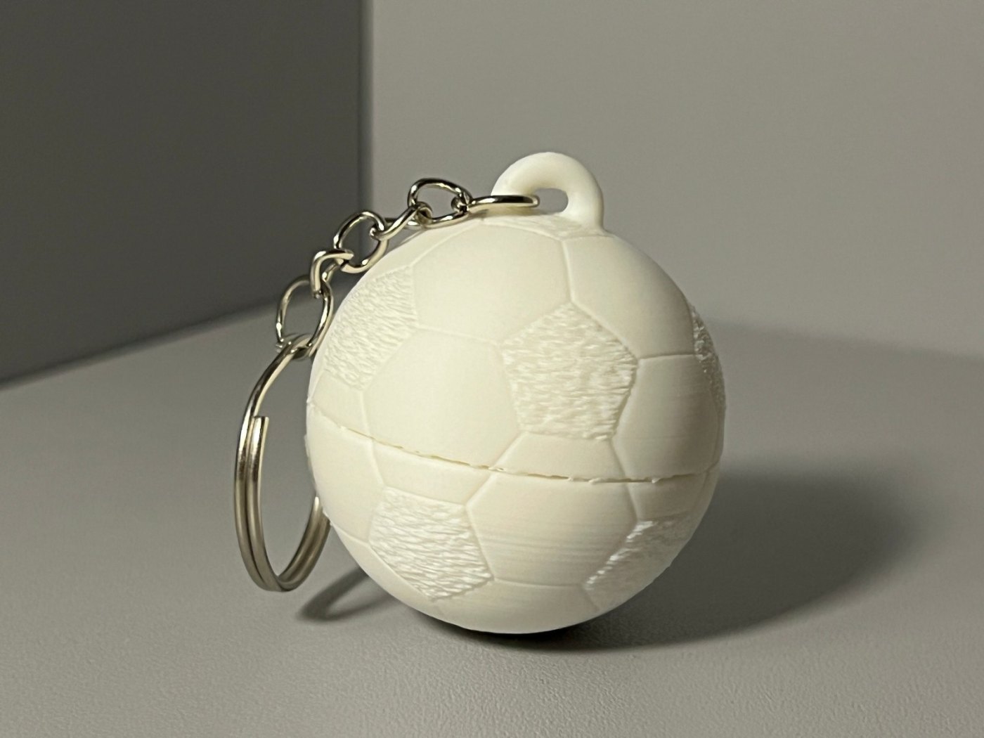Futbol Topu Anahtarlık - Gizli Yüzük Saklama Kabı 3D Baskı