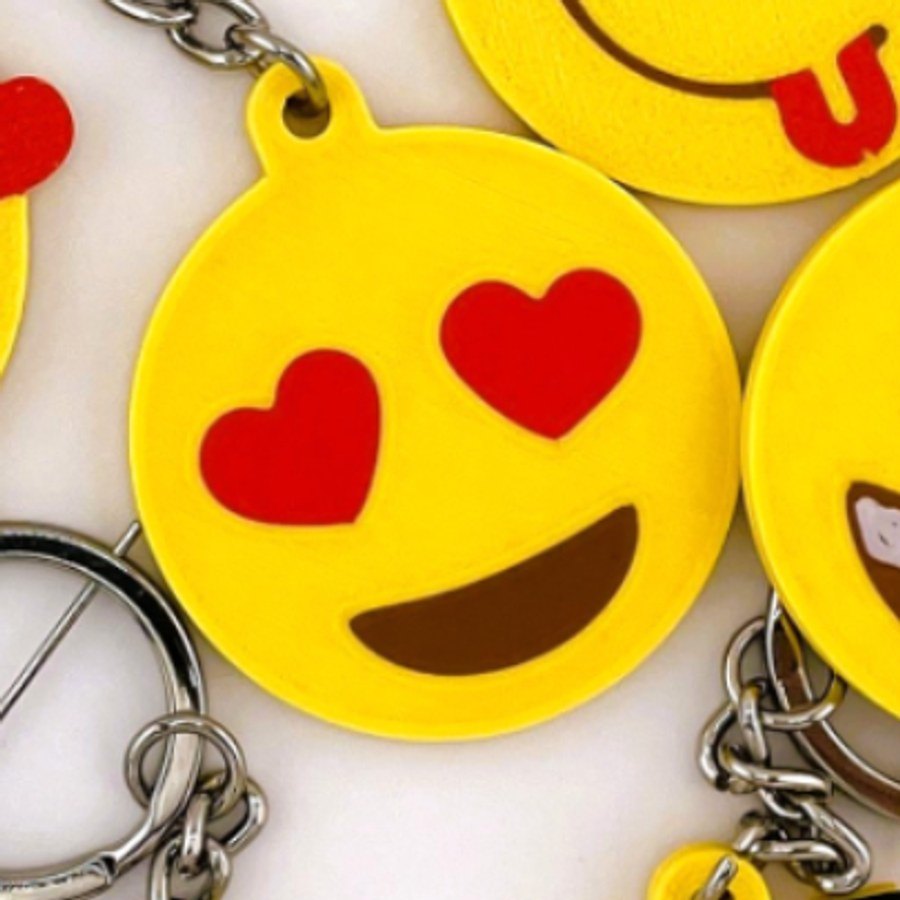Emoji Anahtarlık 10'lu Karma Set - 3D Baskı