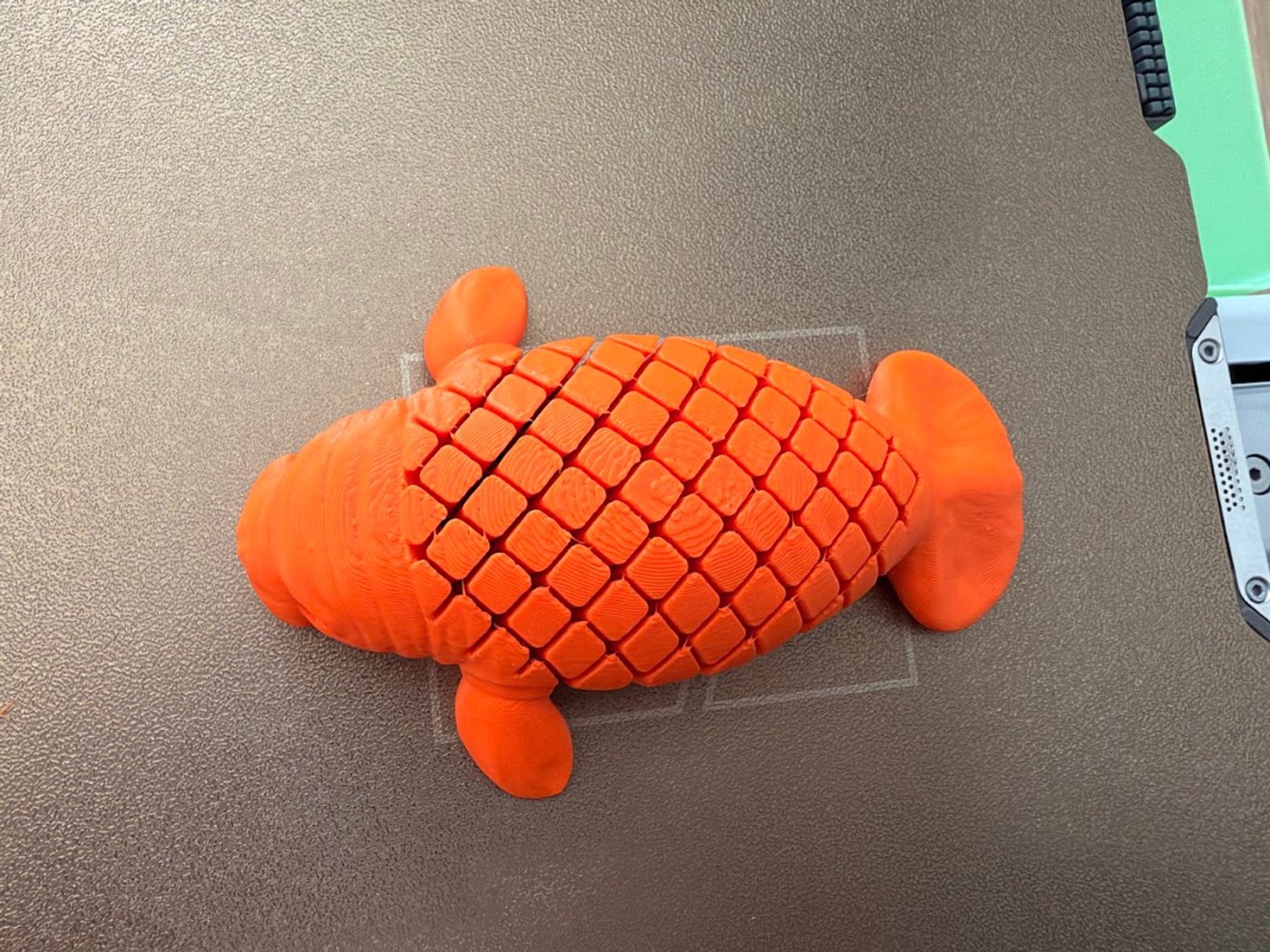 Eklemli Deniz İneği Figürü - Flexi Manatee 3D Baskı
