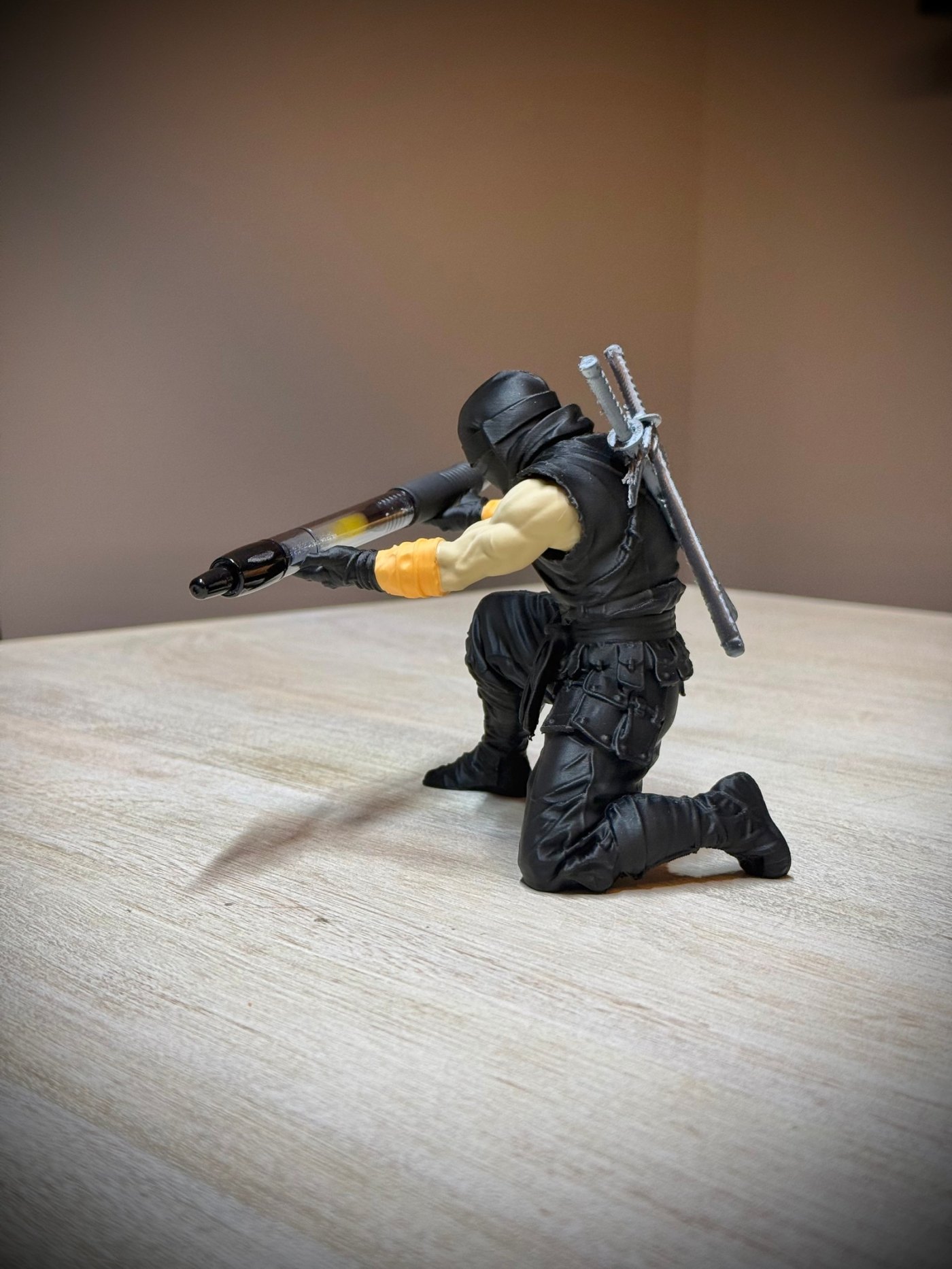 Ninja Kalemlik - Figürlü Masaüstü Organizer 3D Baskı