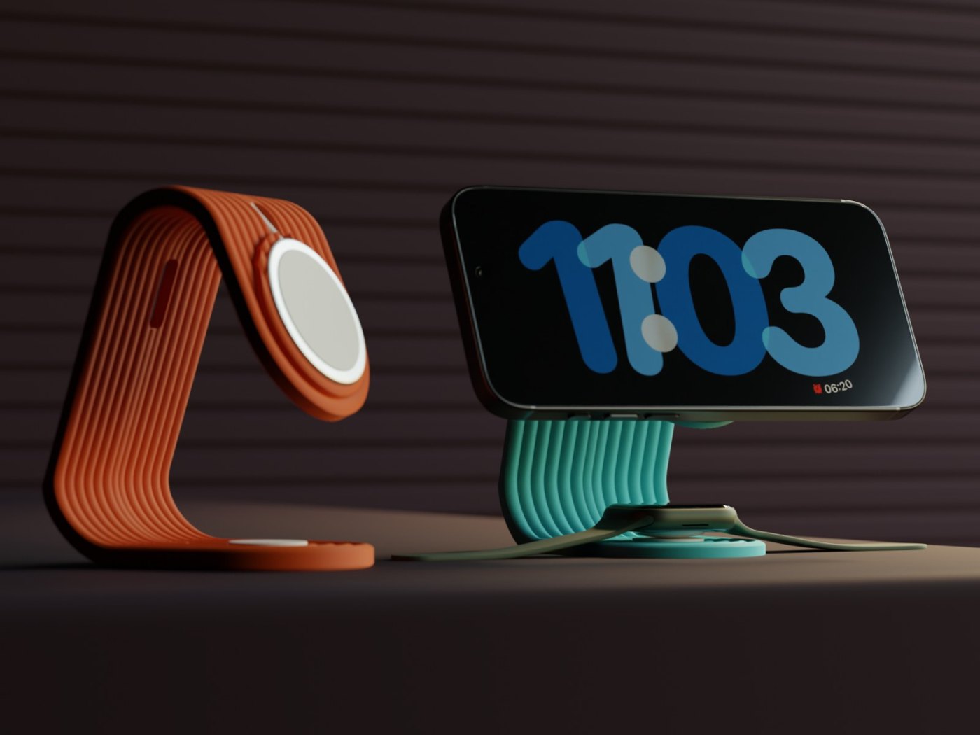 MagSafe Telefon ve Apple Watch Şarj Standı - 3D Baskı Gövde