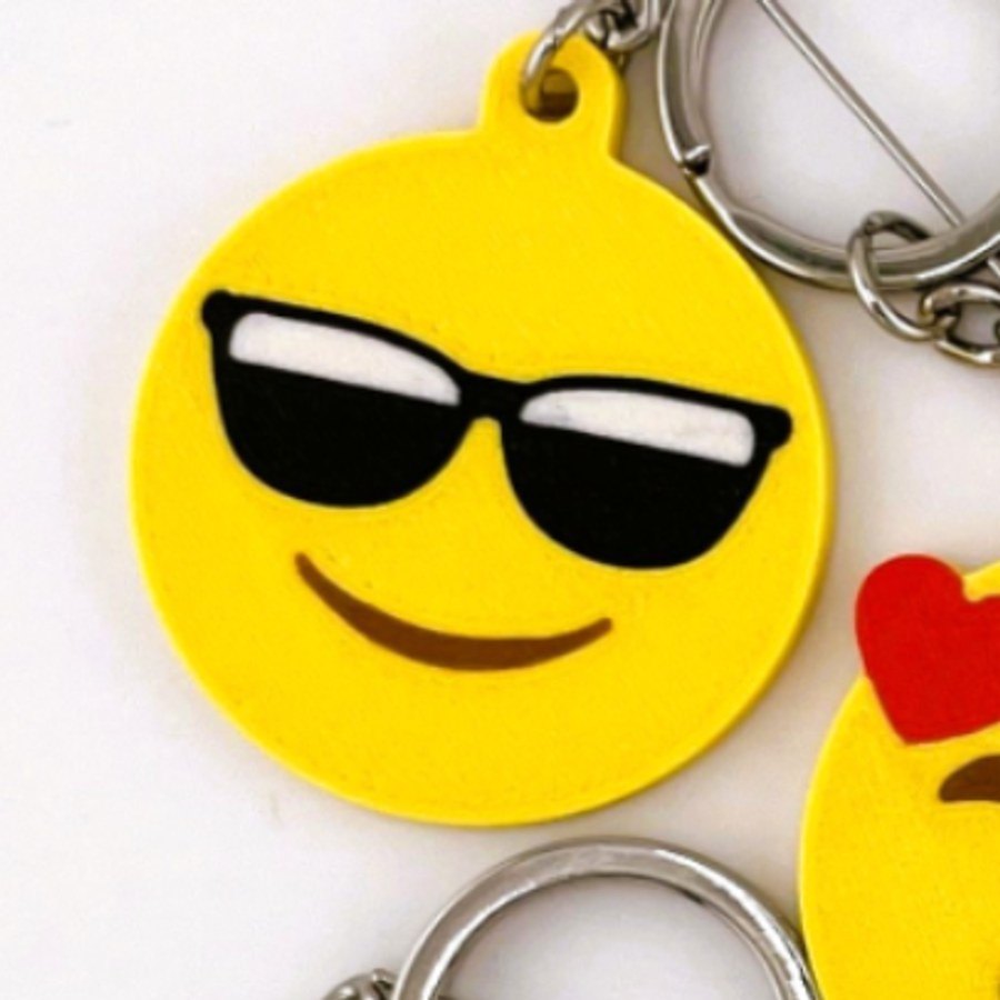 Emoji Anahtarlık 10'lu Karma Set - 3D Baskı