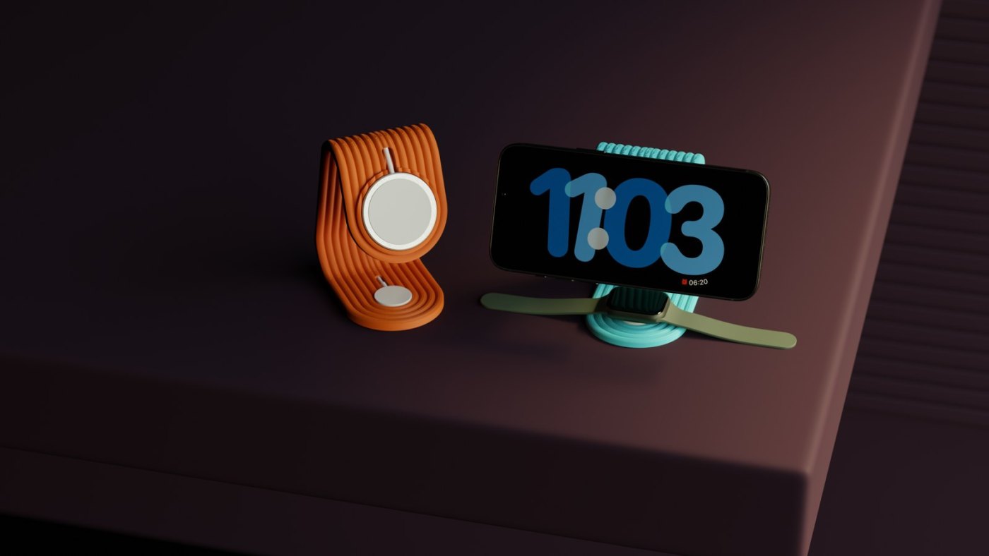 MagSafe Telefon ve Apple Watch Şarj Standı - 3D Baskı Gövde