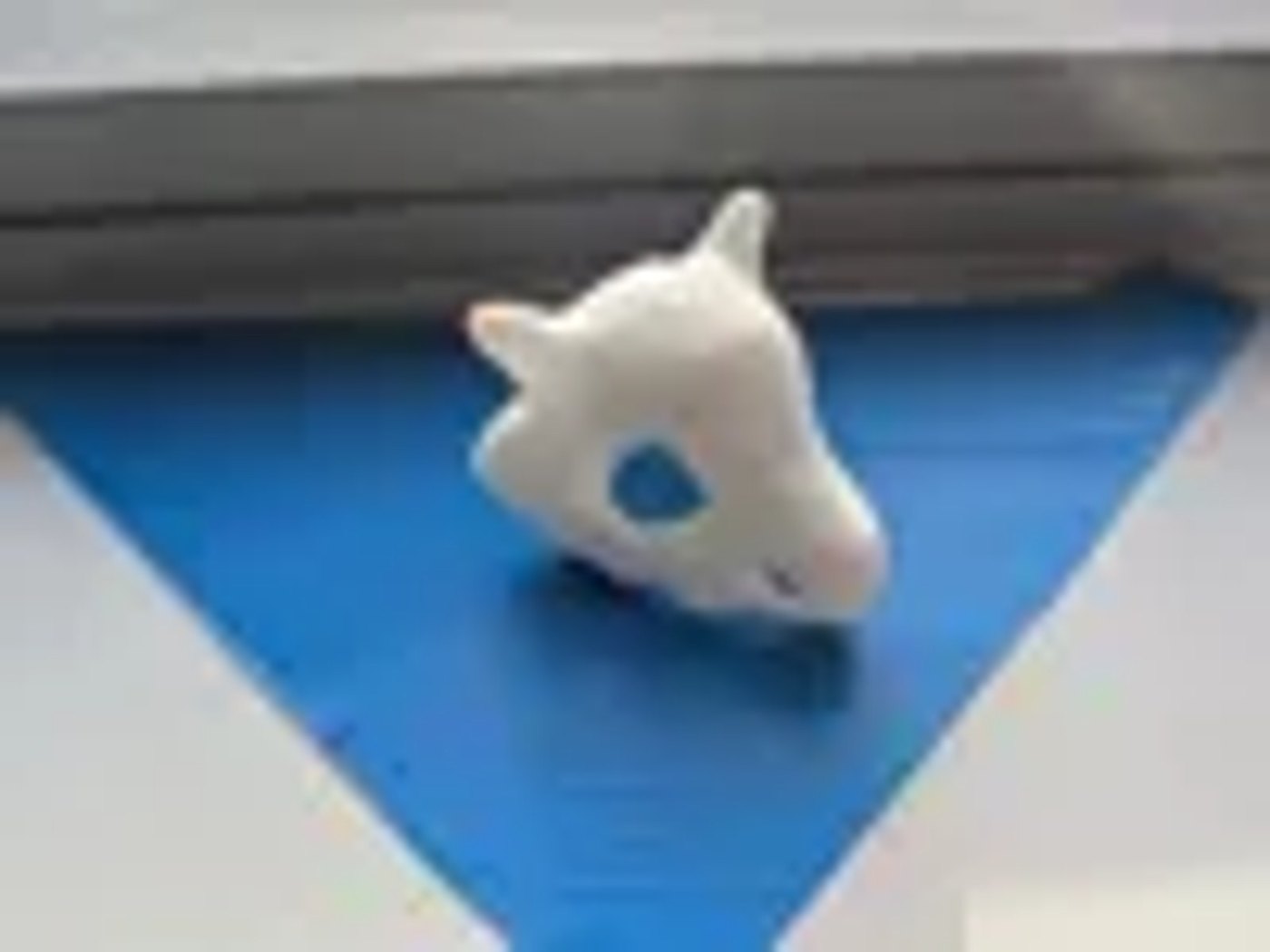 Kemik Kafatası Anahtarlık - Beyaz 3D Baskı