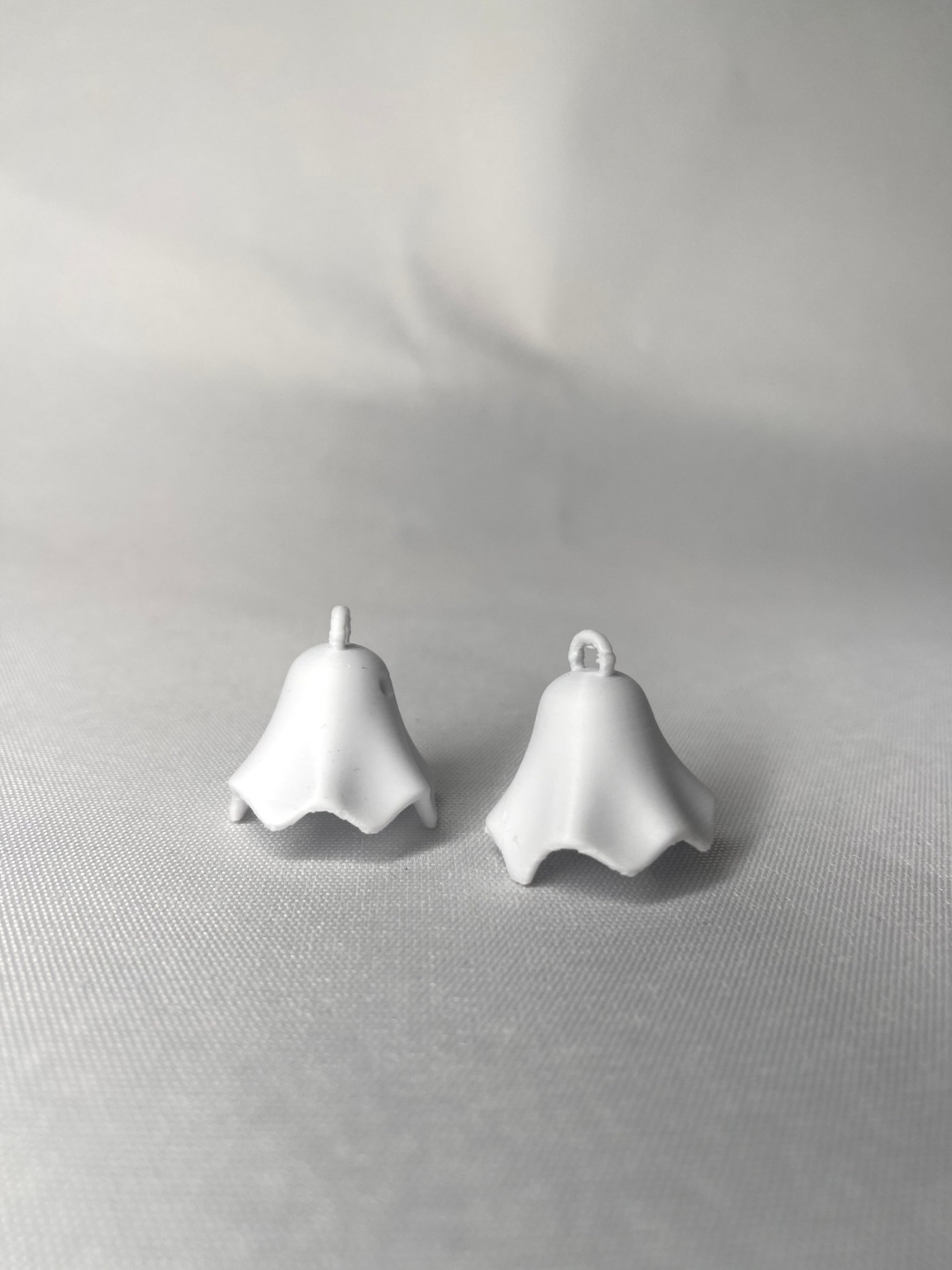 Mini Hayalet Küpe - El Yapımı Görünümlü 3D Baskı
