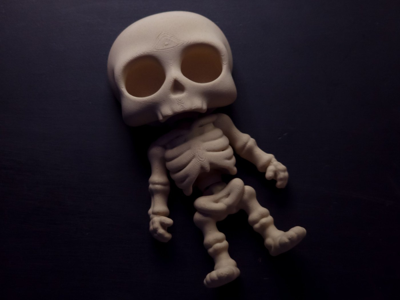 Eklemli Mini İskelet Figürü - Flexi Skelly 3D Baskı