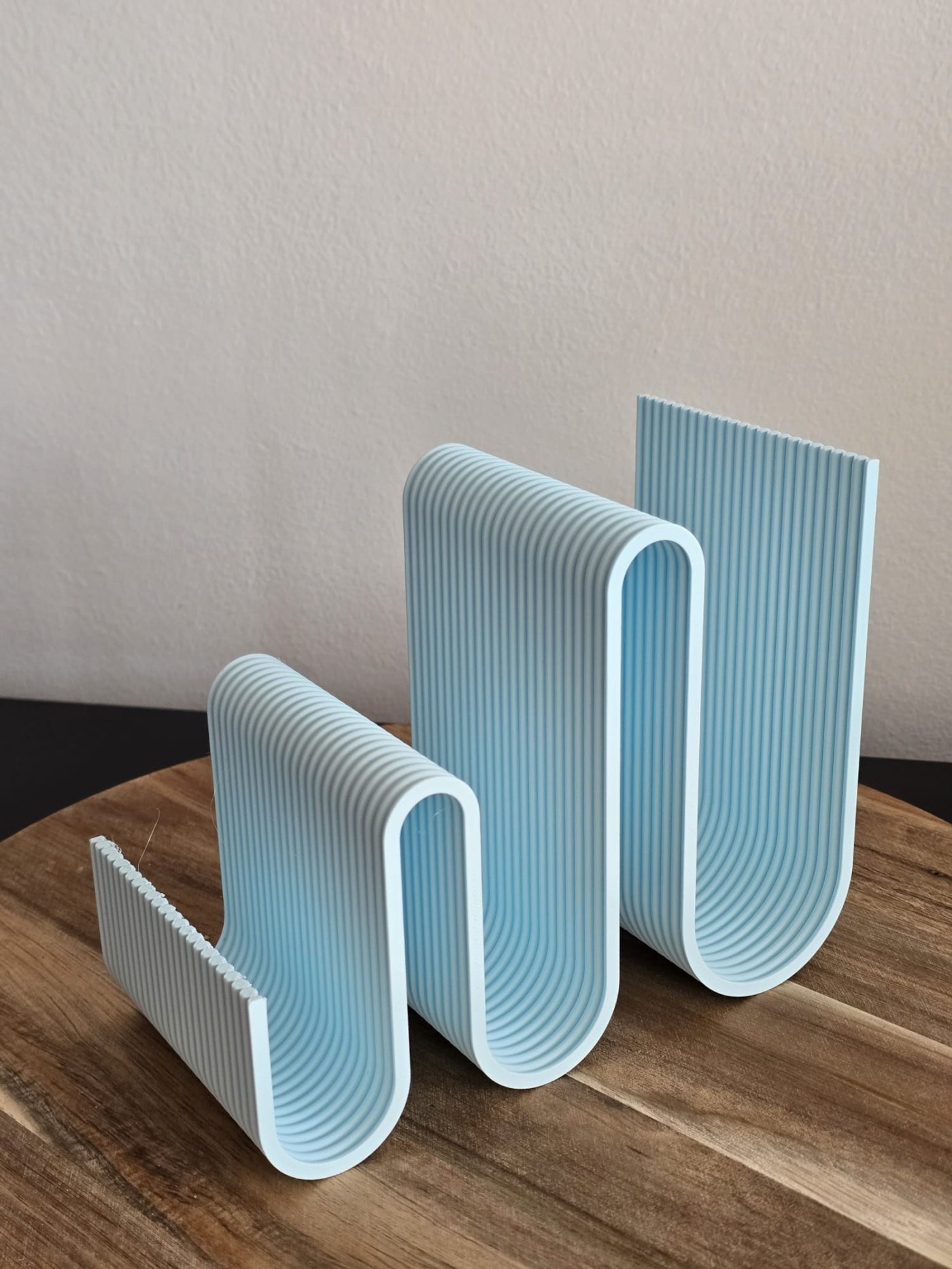 Dalgalı Kademeli Masaüstü Dosya Organizeri - 3D Baskı