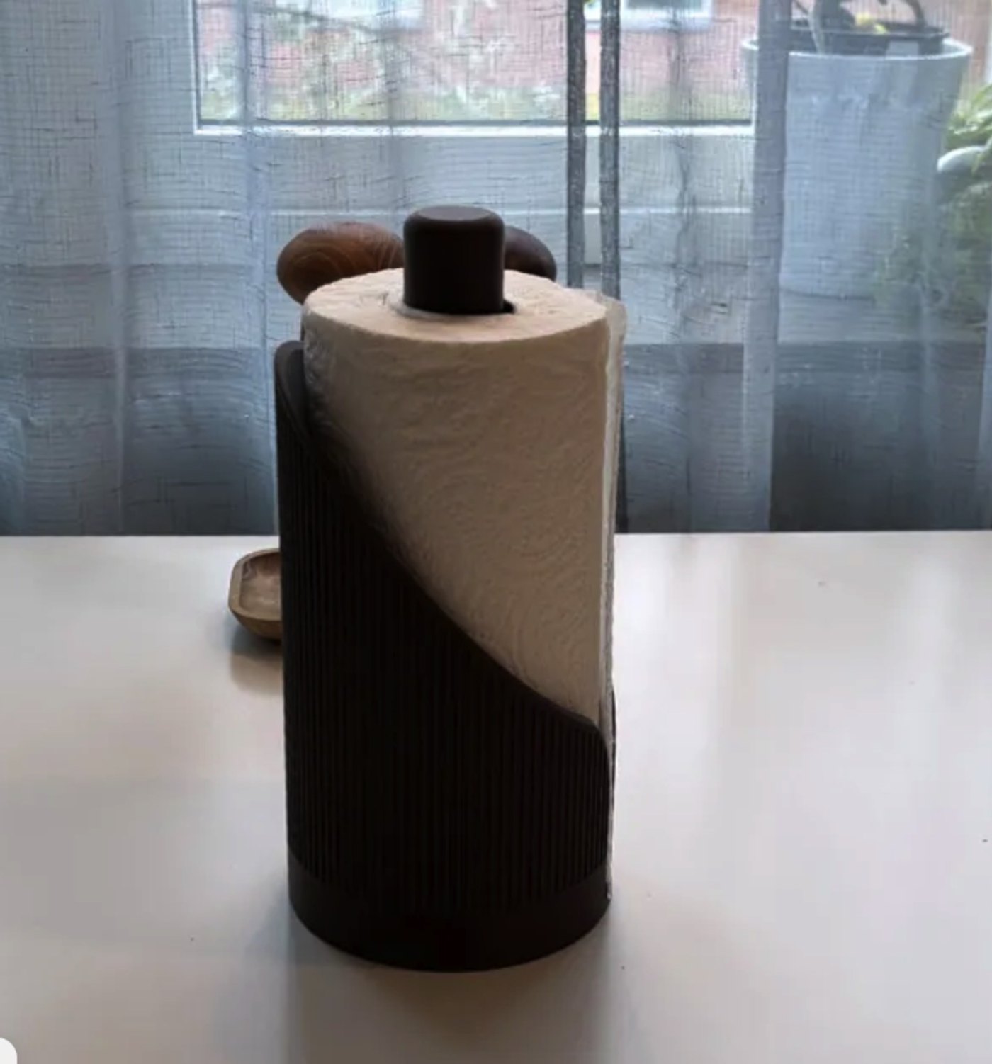 Japandi Tarzı Kağıt Havlu Tutucu - Modern Mutfak 3D Baskı