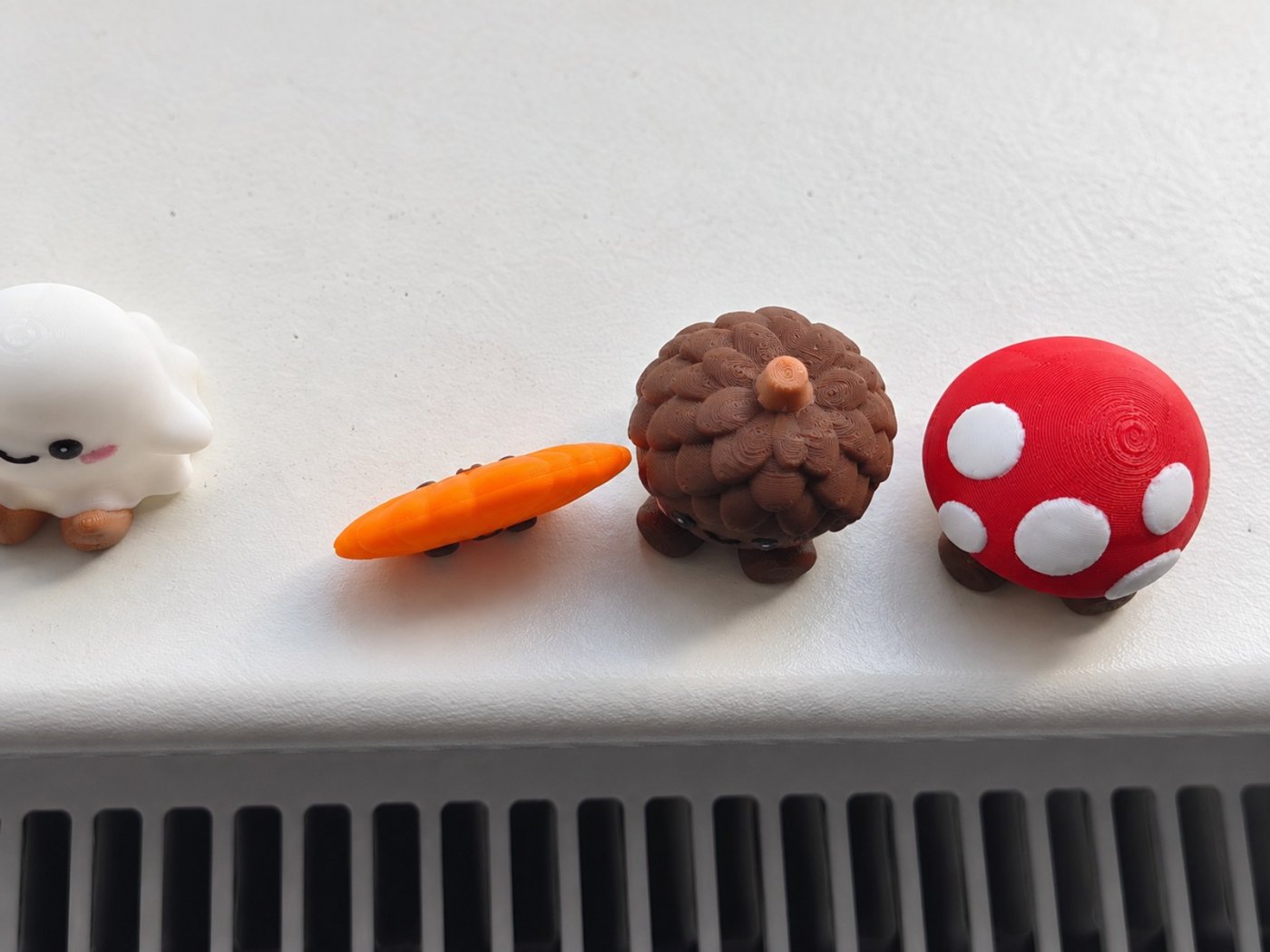 Sonbahar Dostları - Kestane, Elma, Mantar ve Balkabağı Minik Figürler
