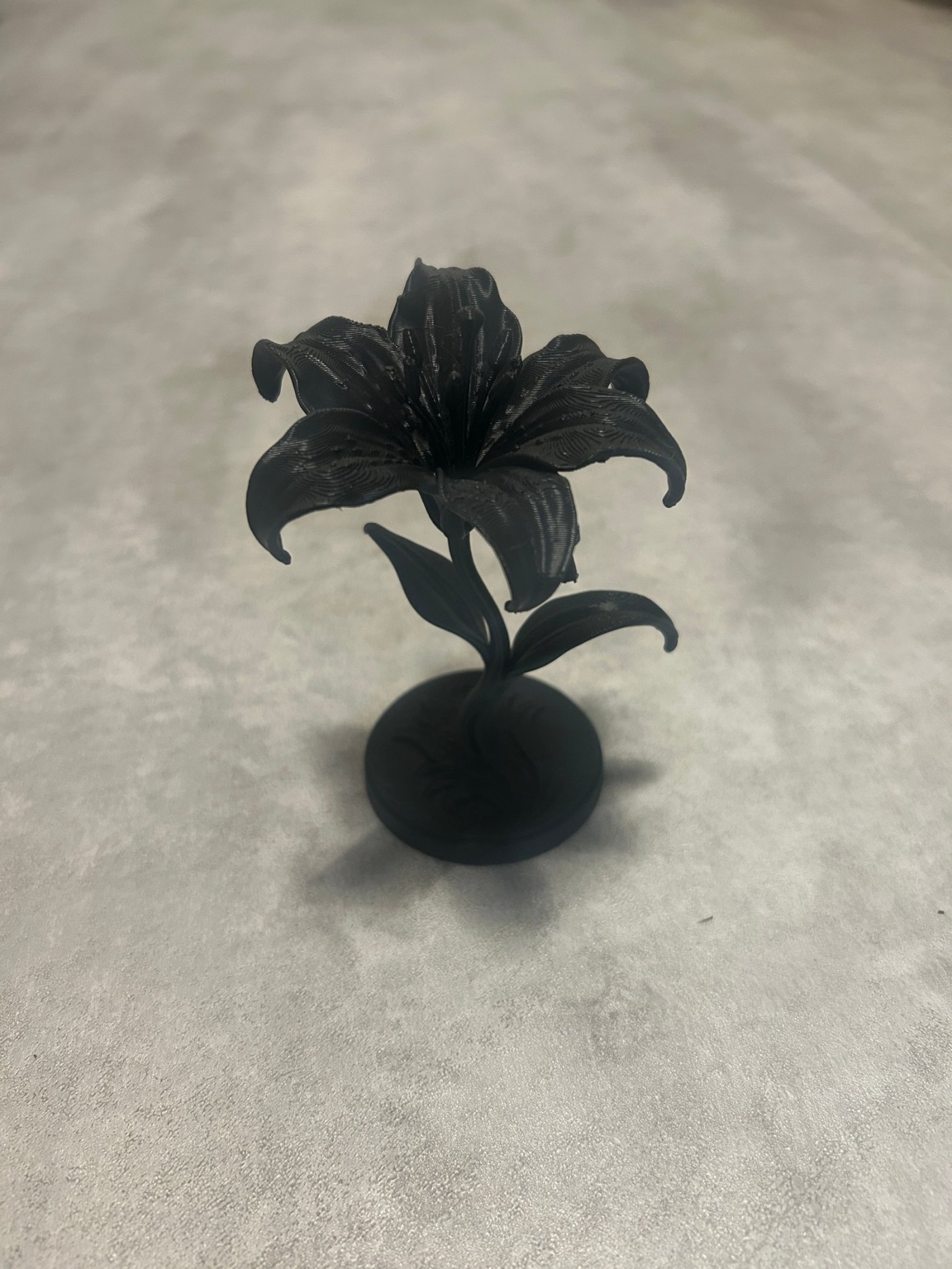 3D Baskı Zambak Çiçeği - Kalıcı Dekoratif Çiçek