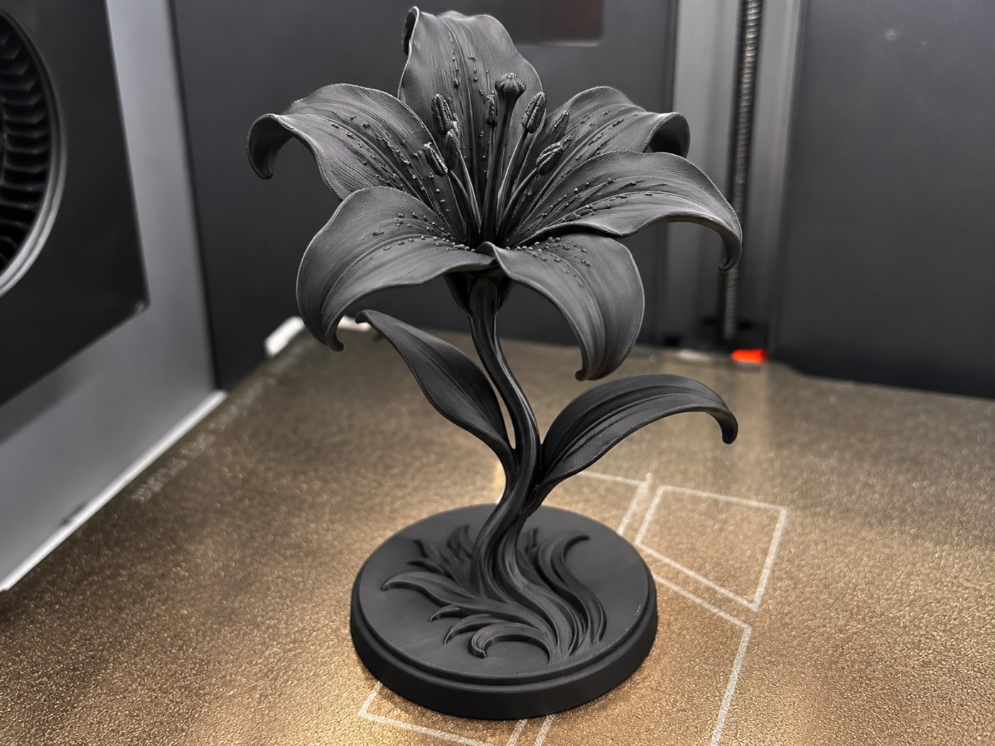 3D Baskı Zambak Çiçeği - Kalıcı Dekoratif Çiçek