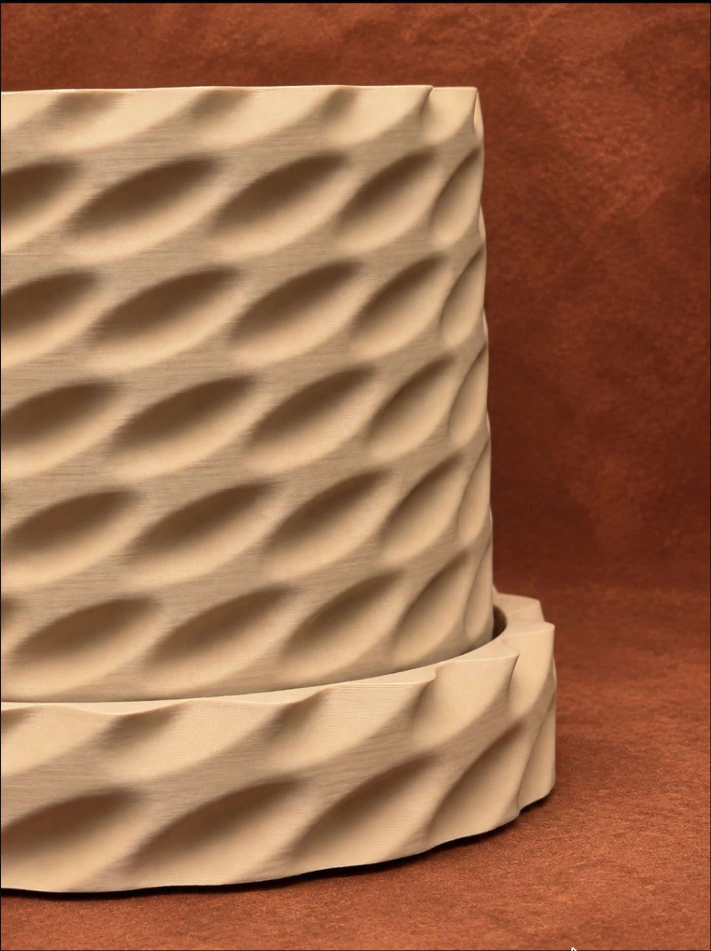 Twila Spiral Dalgalı Saksı - Damlalıklı Modern Bitki Saksısı