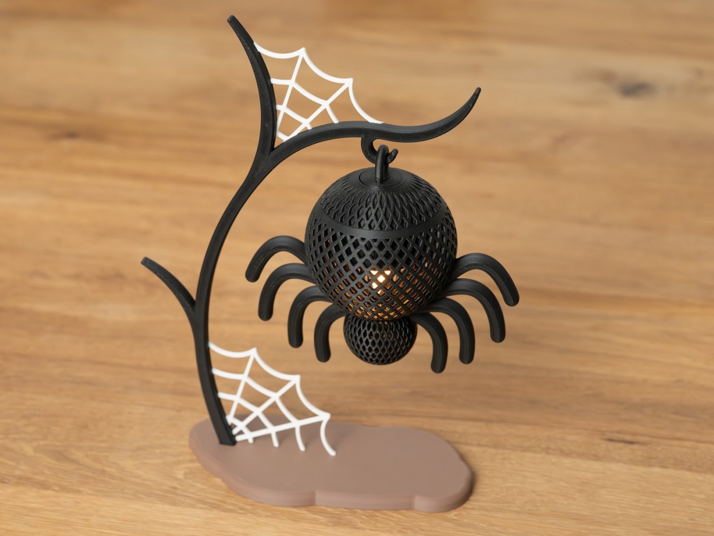 Örümcek Fener Mumluk - Halloween Dekor