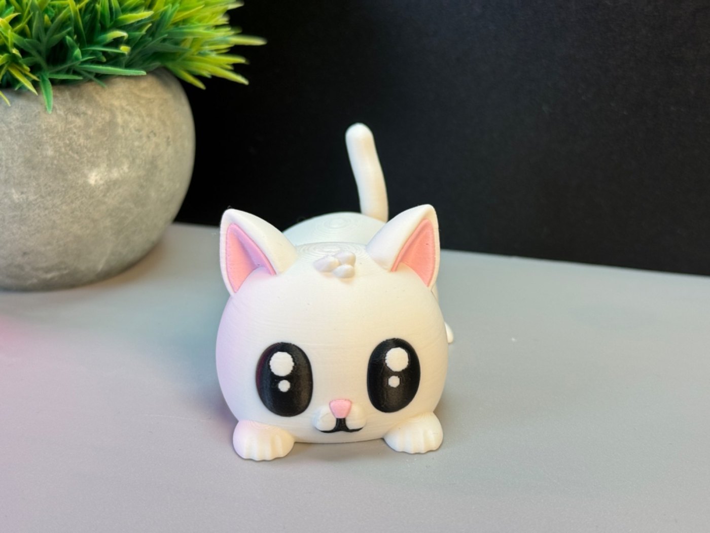 Sevimli Kedi Figürü - Dekoratif Kedi Biblo