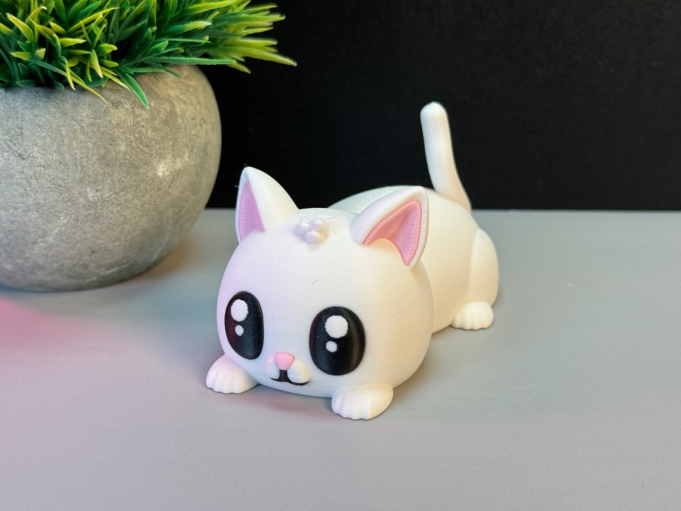 Sevimli Kedi Figürü - Dekoratif Kedi Biblo