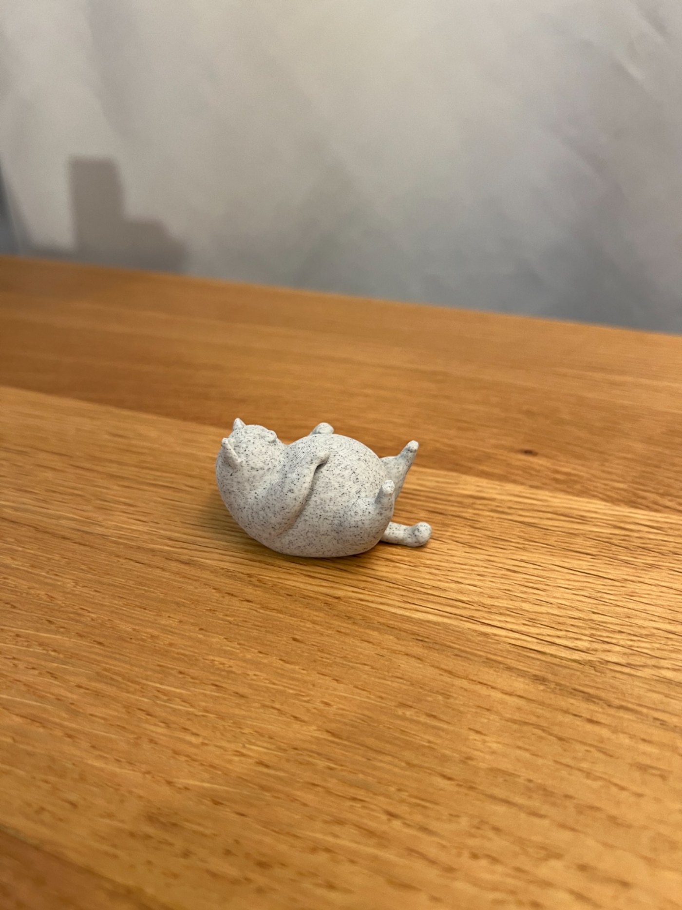 Mini Tombul Kedi Figürü - Masaüstü Dekoratif Biblo