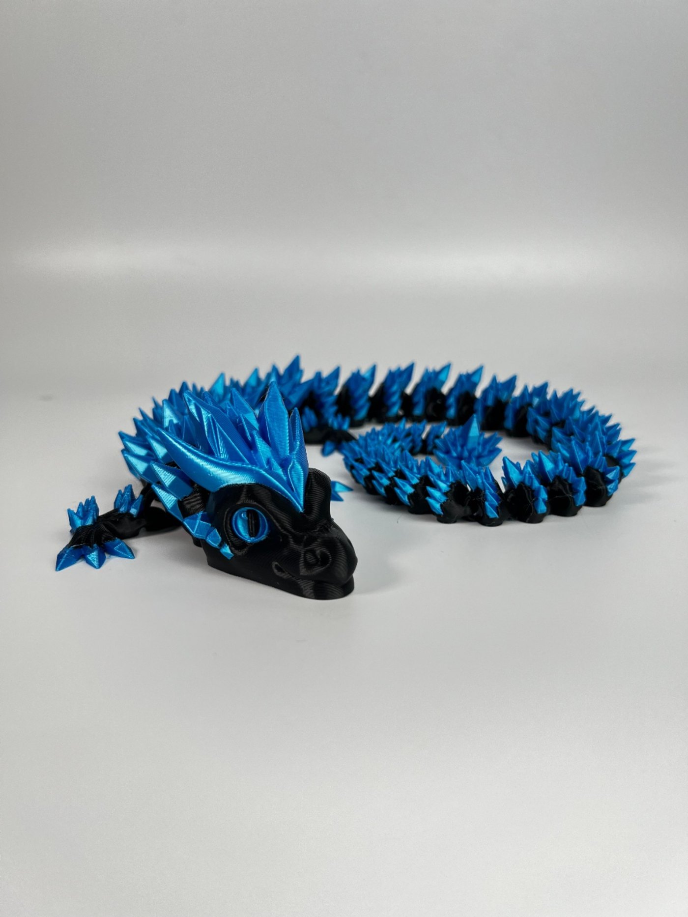 Eklemli Kristal Ejderha Figürü - Hareketli 3D Baskı Fidget Oyuncak