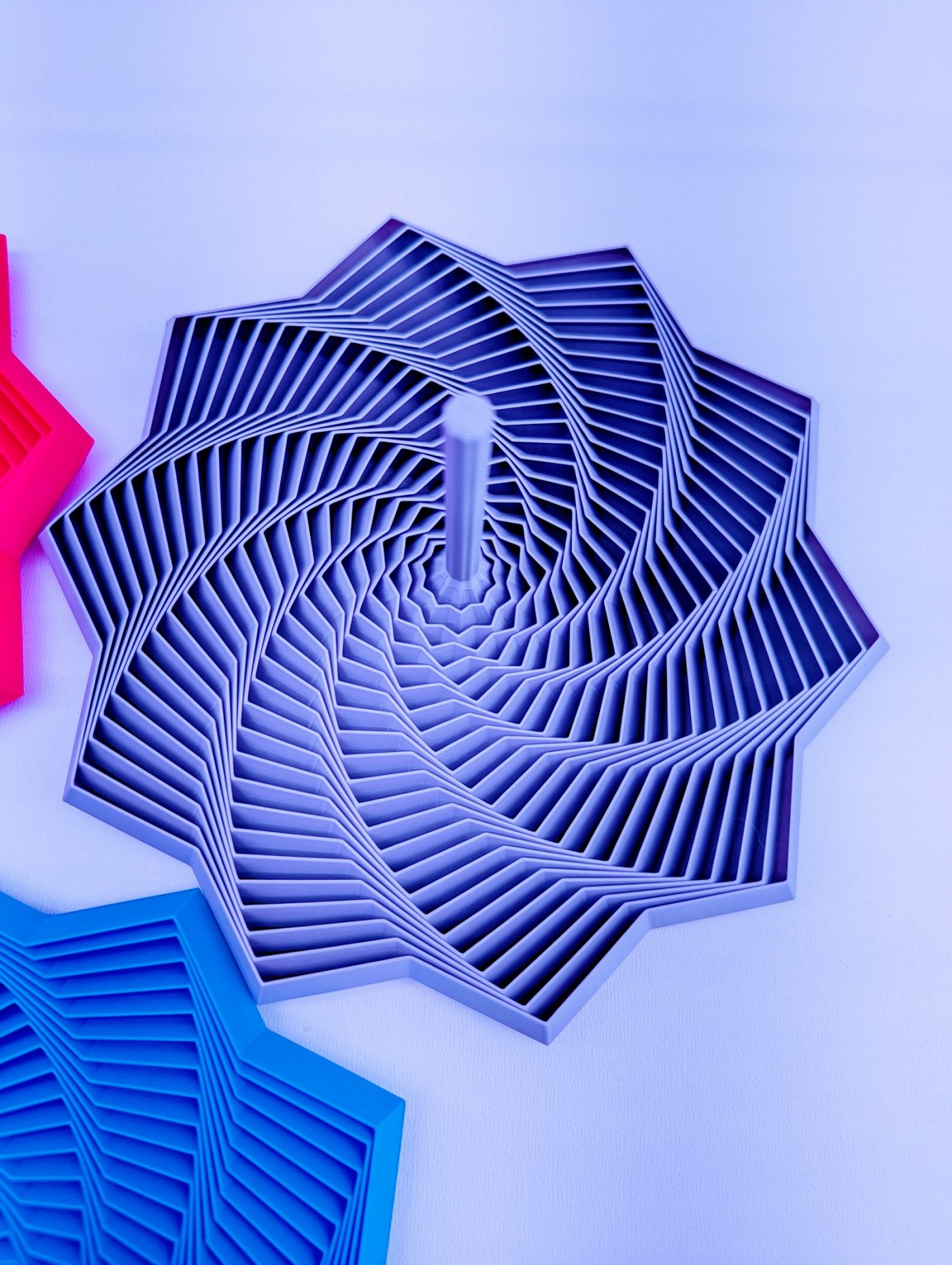 10 Kollu Yıldız Fidget Oyuncak - Spiral Desenli Stres Giderici