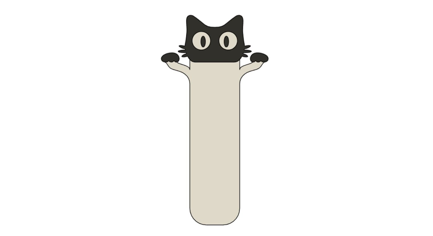 Kedi Figürlü Kitap Ayracı - Sevimli Sayfa İşareti