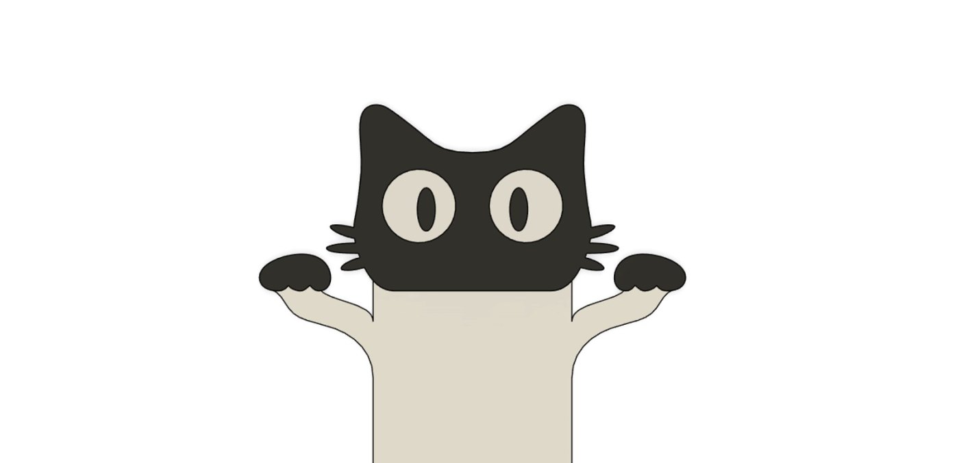 Kedi Figürlü Kitap Ayracı - Sevimli Sayfa İşareti