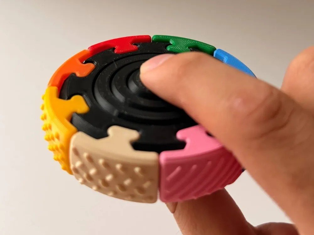 Modüler Fidget Spinner - Değiştirilebilir Parçalı Antistres Oyuncak | KARMA RENK