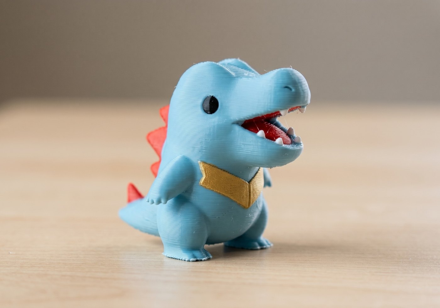 Totodile Chibi Pokémon Figürü - Sevimli 3D Baskı Koleksiyon Biblosu