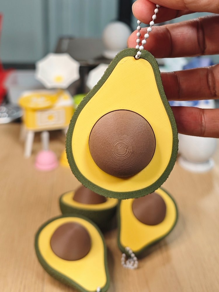 Avokado Clicker Fidget Anahtarlık