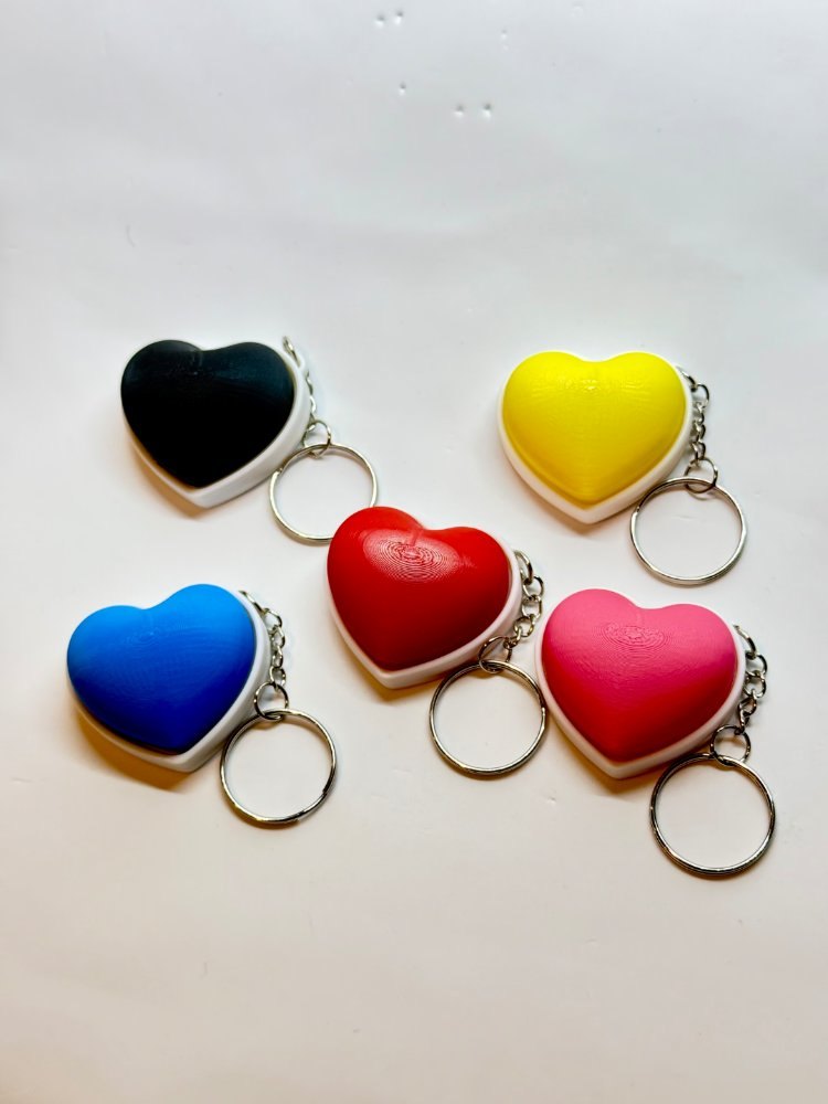 Kalp Clicker Fidget Anahtarlık