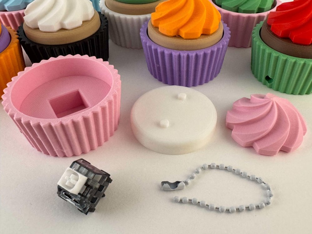 Cupcake Clicker Fidget Anahtarlık