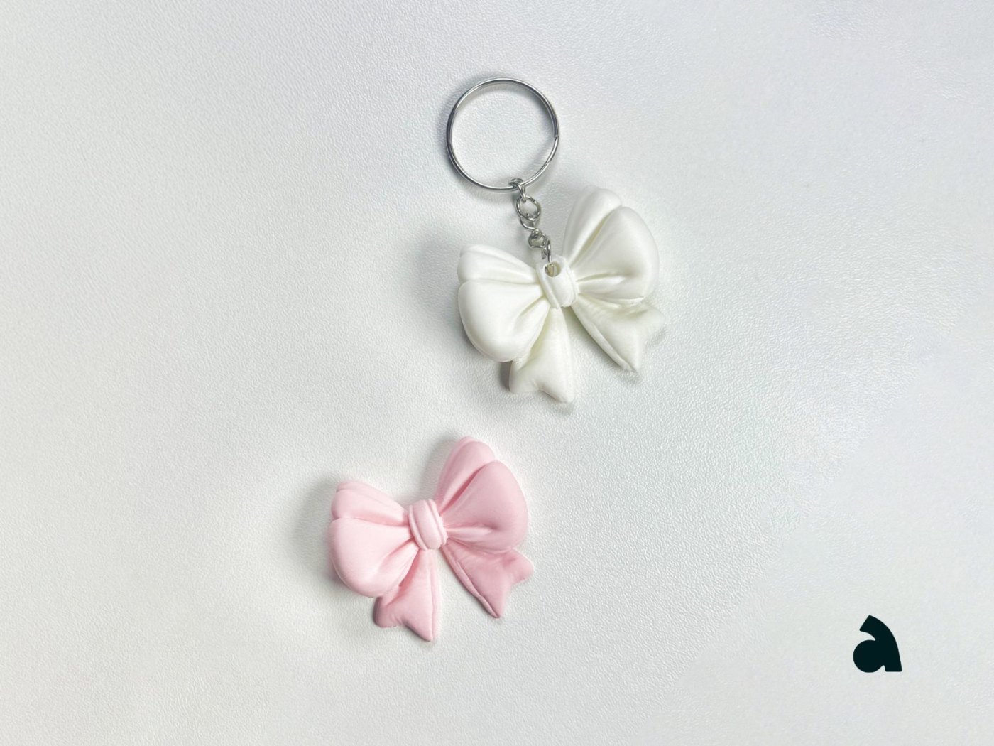 Fiyonk Anahtarlık - 3D Baskı Kurdele Fiyonk Anahtarlığı