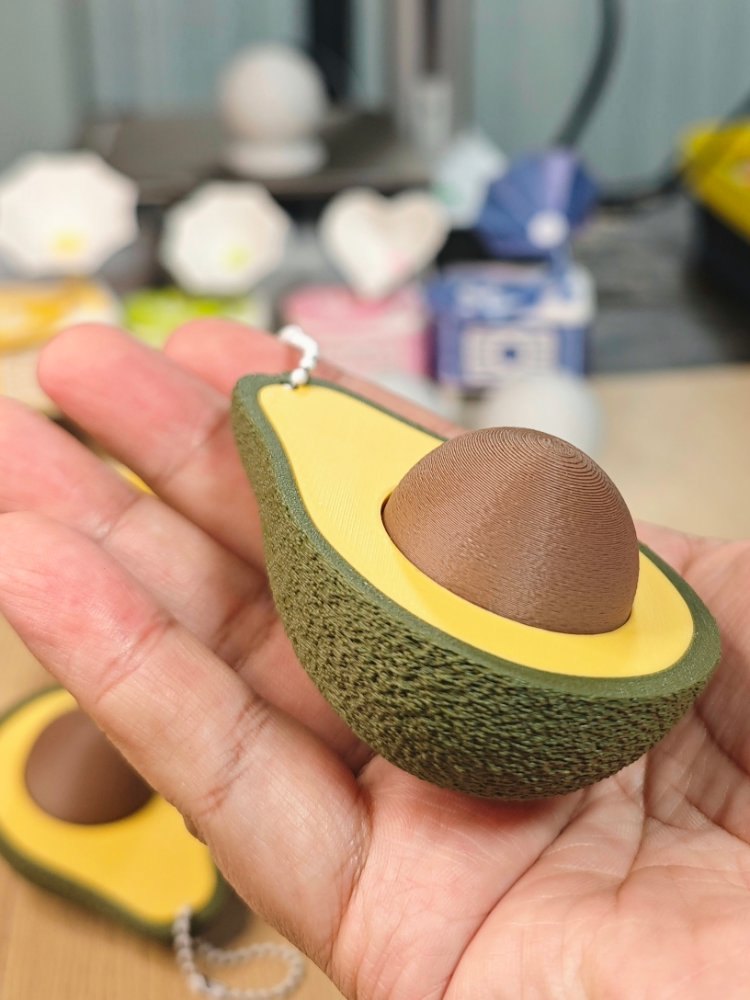 Avokado Clicker Fidget Anahtarlık