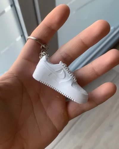 Spor Ayakkabı Anahtarlık - Sol Ayak Sneaker 3D Baskı Mini Ayakkabı