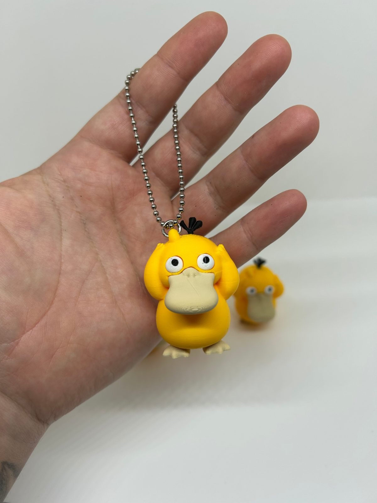 Sarı Ördek Figürlü Anahtarlık - Çok Parçalı Mini 3D Baskı Ördek