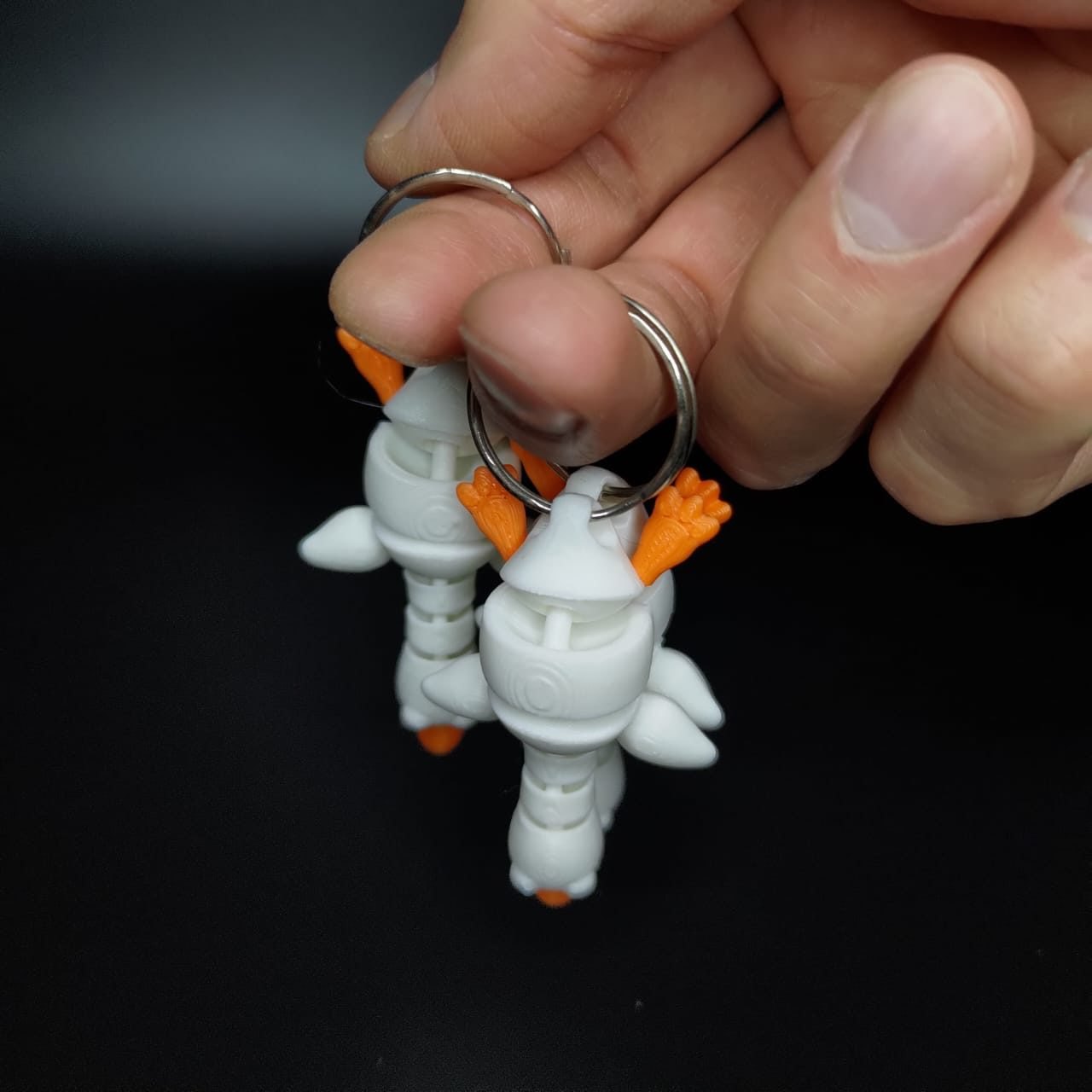 Esnek Kaz Anahtarlık - Hareketli Flexi 3D Baskı Komik Kaz